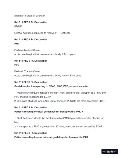 2024-2025 LA County Protocols Practice Exam with Answers (113 Solved Questions) - Page 9 preview image