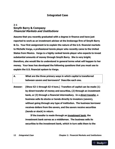 Solution Manual For Fundamentals of Financial Management, 15th Edition - Page 15 preview image