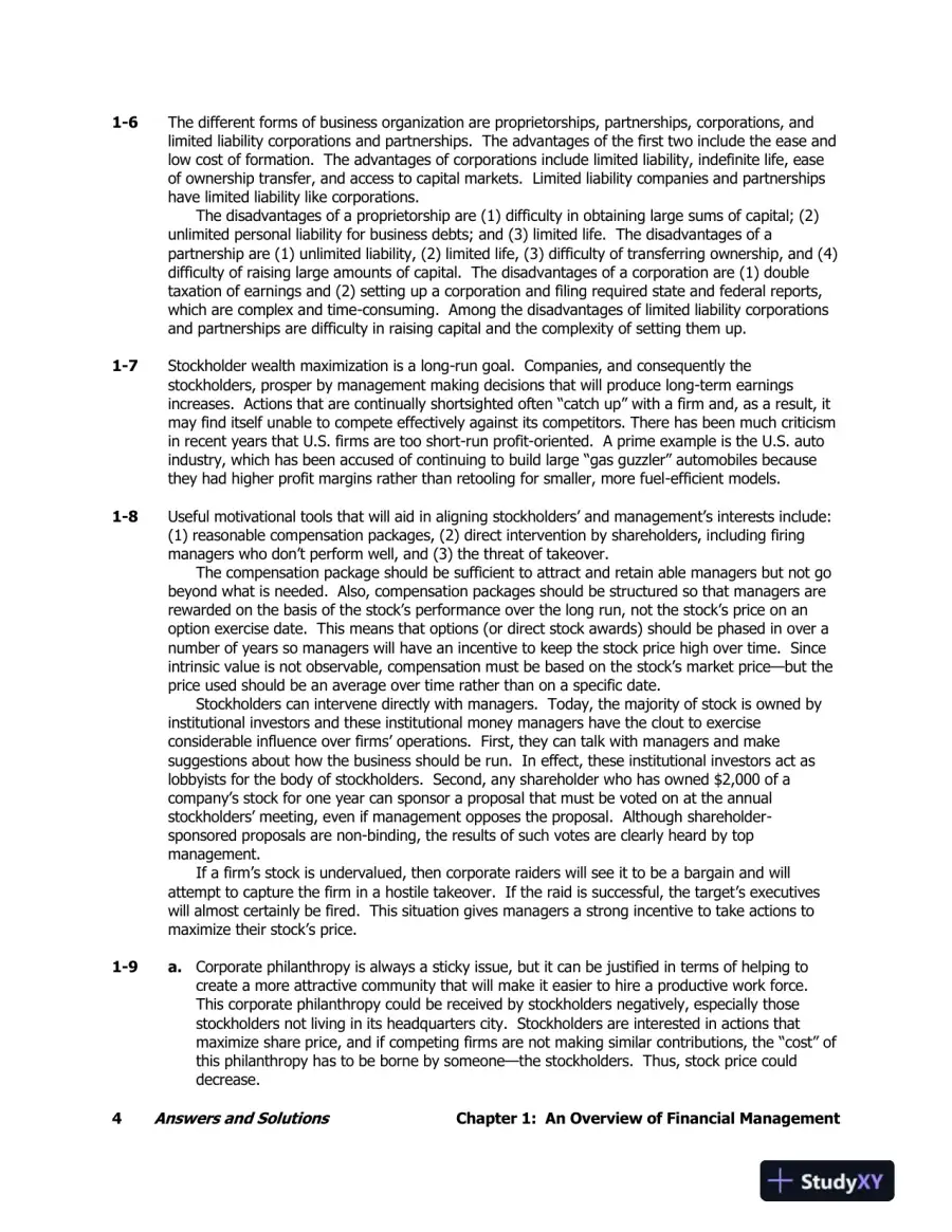 Solution Manual For Fundamentals of Financial Management, 15th Edition, page 7