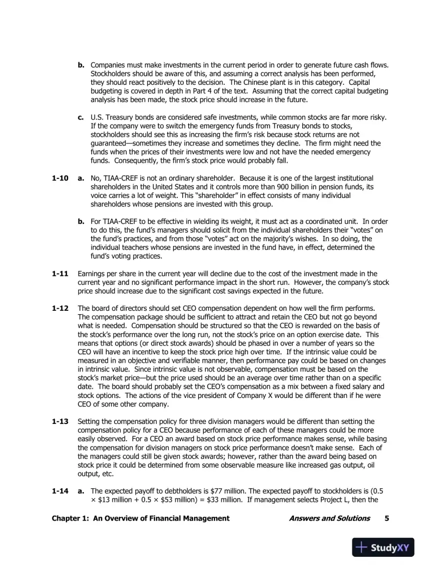 Solution Manual For Fundamentals of Financial Management, 15th Edition, page 8