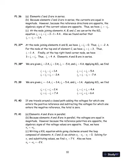 Solution Manual for Electrical Engineering: Principles and Applications, 7th Edition - Page 11 preview image
