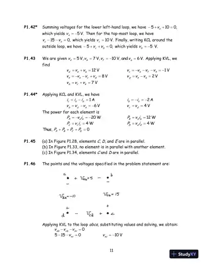Solution Manual for Electrical Engineering: Principles and Applications, 7th Edition - Page 12 preview image