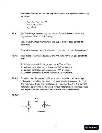 Solution Manual for Electrical Engineering: Principles and Applications, 7th Edition - Page 13 preview image