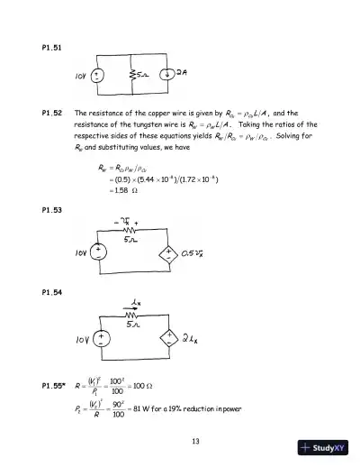 Solution Manual for Electrical Engineering: Principles and Applications, 7th Edition - Page 14 preview image
