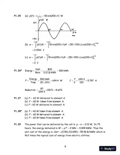 Solution Manual for Electrical Engineering: Principles and Applications, 7th Edition - Page 9 preview image