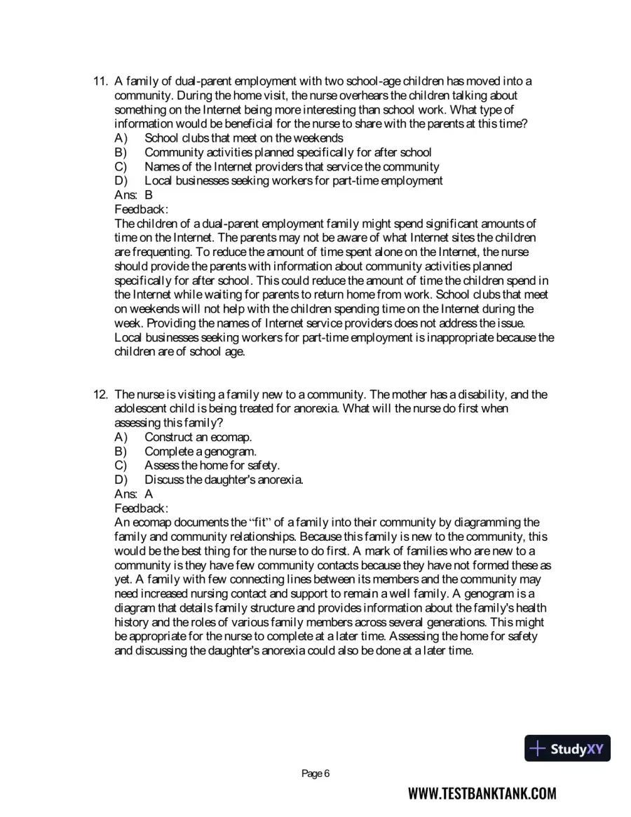 Maternal & Child Health Nursing: Care of the Childbearing & Childrearing Family 8th Edition Test Bank, page 14