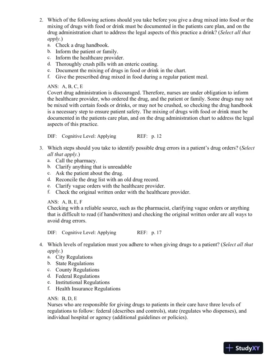 Introduction to Clinical Pharmacology 9th Edition Test Bank, page 11
