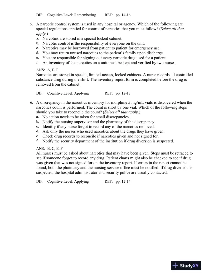 Introduction to Clinical Pharmacology 9th Edition Test Bank, page 12