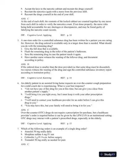 Introduction to Clinical Pharmacology 9th Edition Test Bank - Page 9 preview image
