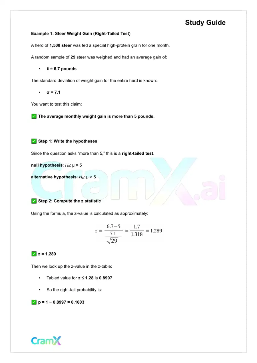 Statistics - Univariate Inferential Tests, page 2