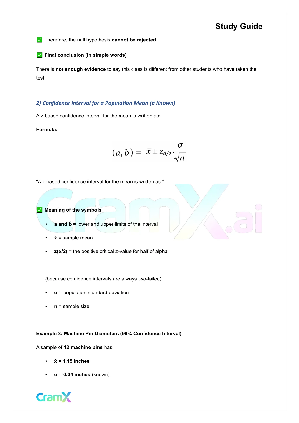 Statistics - Univariate Inferential Tests - Page 5 preview image
