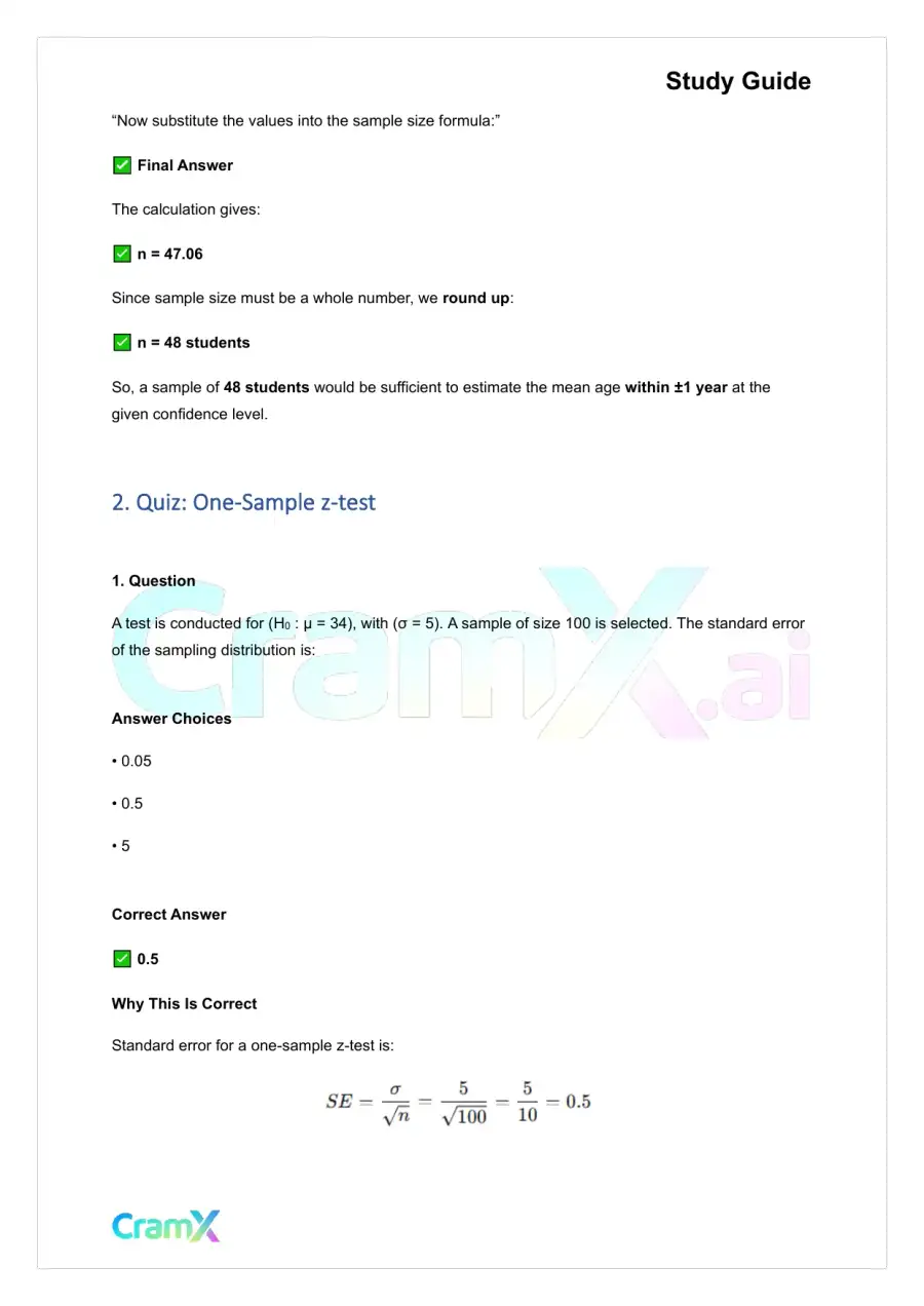 Statistics - Univariate Inferential Tests, page 8