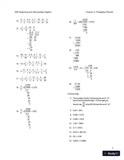 Solution Manual for Beginning and Intermediate Algebra, 5th Edition - Page 13 preview image