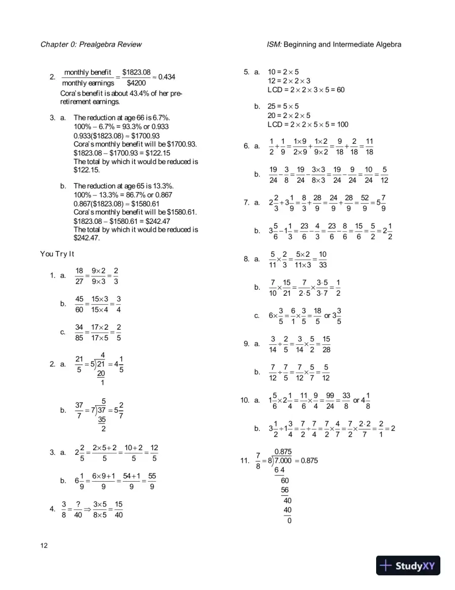 Solution Manual for Beginning and Intermediate Algebra, 5th Edition, page 16