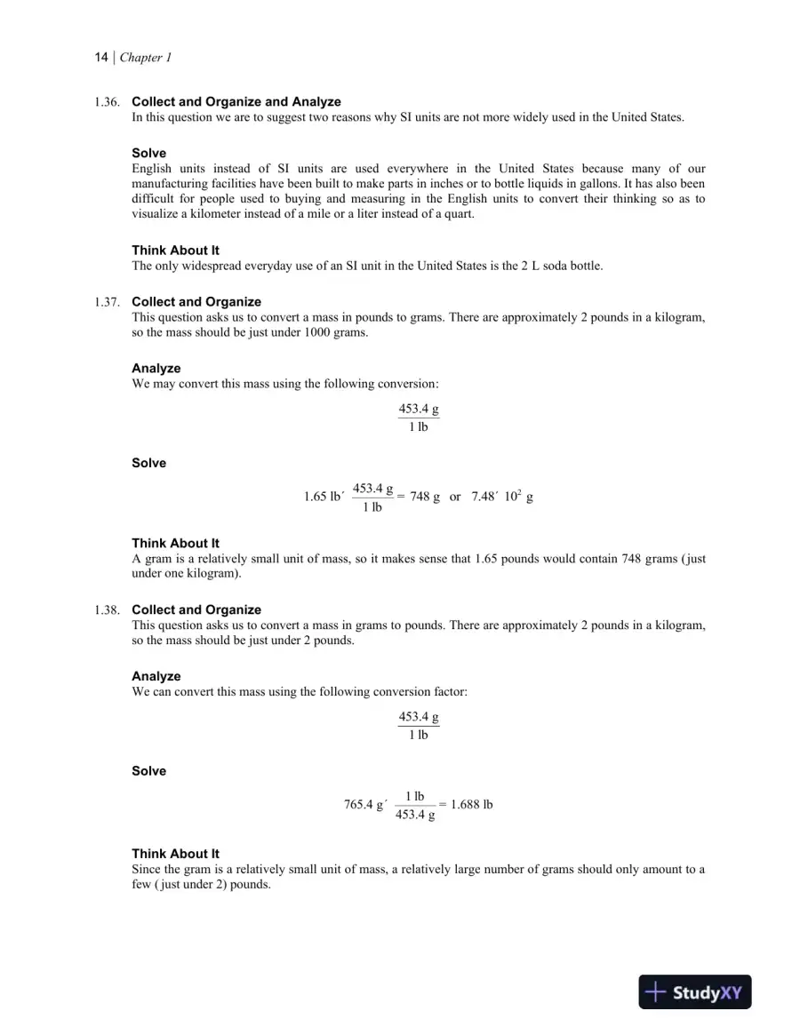 Solution Manual For Chemistry: The Science in Context, 5th Edition, page 15