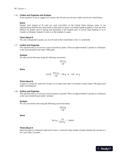 Solution Manual For Chemistry: The Science in Context, 5th Edition - Page 15 preview image