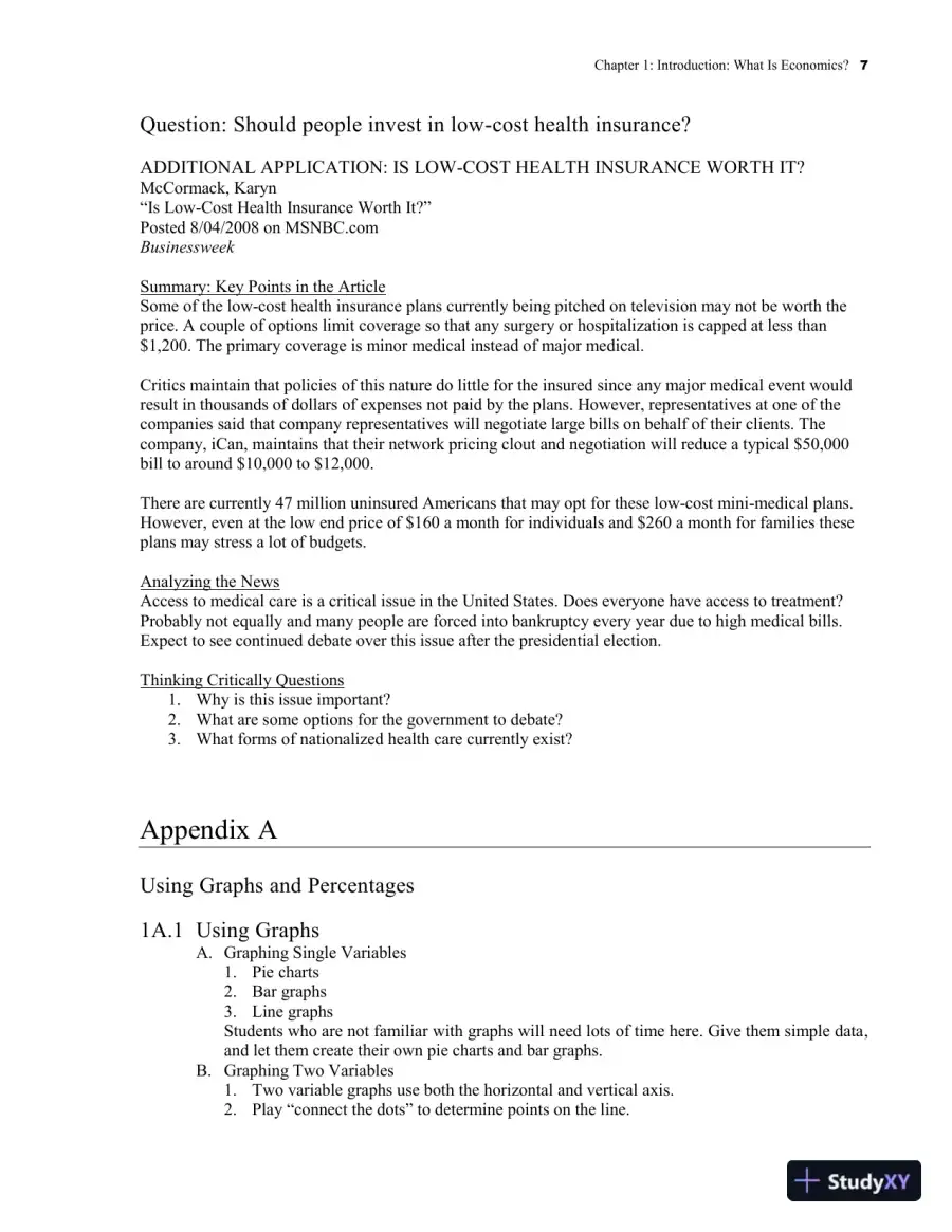 Solution Manual for Microeconomics Principles, Applications and Tools, 10th Edition, page 10