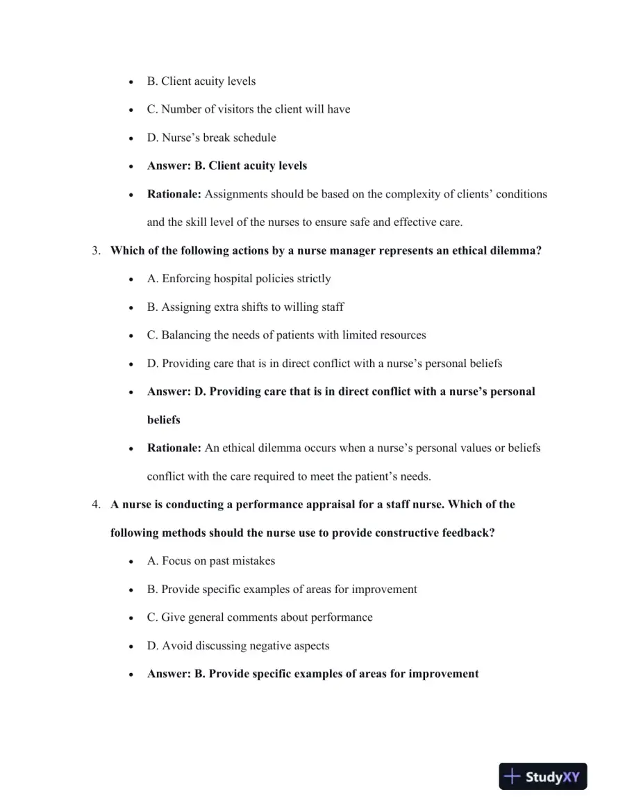 2023 ATI PN Mental Health Practice Exam With Answers (43 Solved Questions), page 5