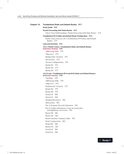 Lecture Notes for CCNA 2 v7 Labs and Study Guide - Page 27 preview image