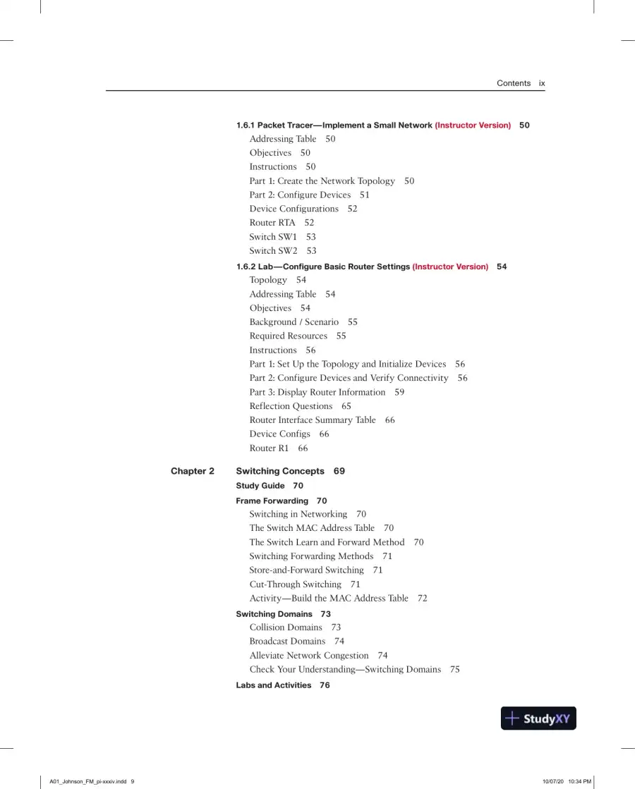 Lecture Notes for CCNA 2 v7 Labs and Study Guide, page 8