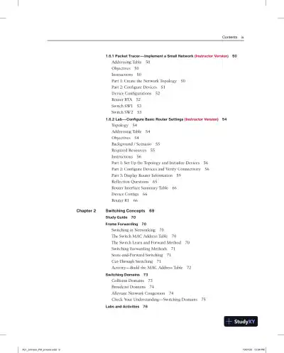 Lecture Notes for CCNA 2 v7 Labs and Study Guide - Page 8 preview image