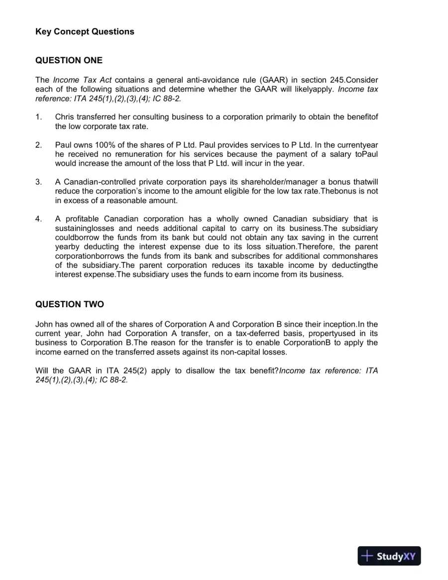 Canadian Income Taxation 2017/, 2017/, 2017/2018 Edition Solution Manual, page 7