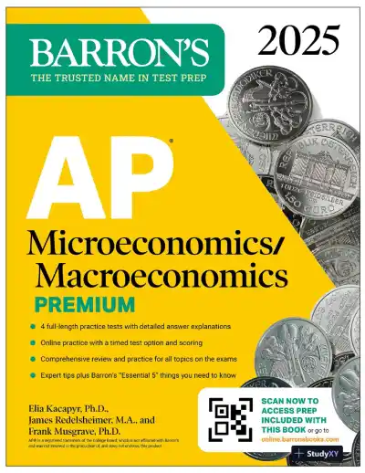 AP Microeconomics/Macroeconomics Premium, 2025: Prep Book with 4 Practice Tests + Comprehensive Review (2025) - Page 1 preview image