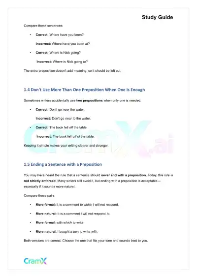 English - Connecting Words and Phrases Preposition - Page 3 preview image