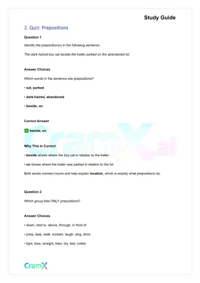 English - Connecting Words and Phrases Preposition - Page 4 preview image