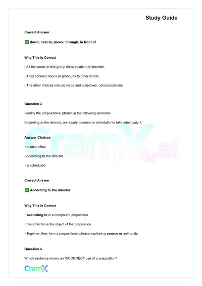 English - Connecting Words and Phrases Preposition - Page 5 preview image