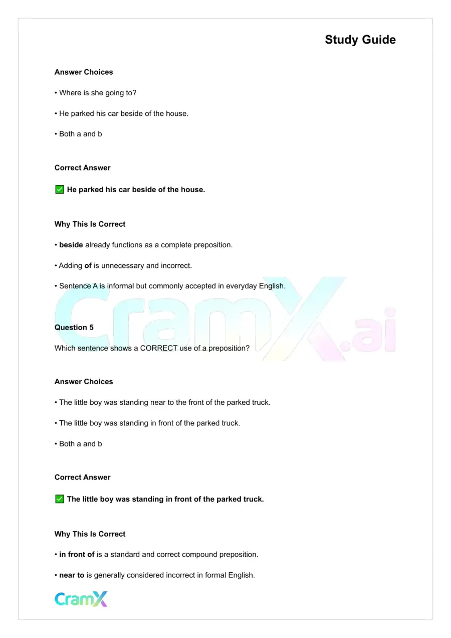 English - Connecting Words and Phrases Preposition, page 6