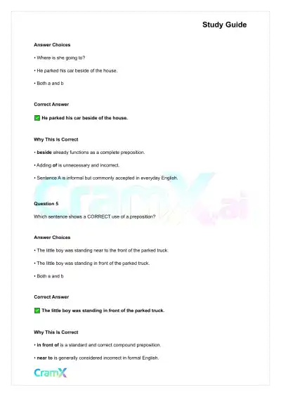 English - Connecting Words and Phrases Preposition - Page 6 preview image