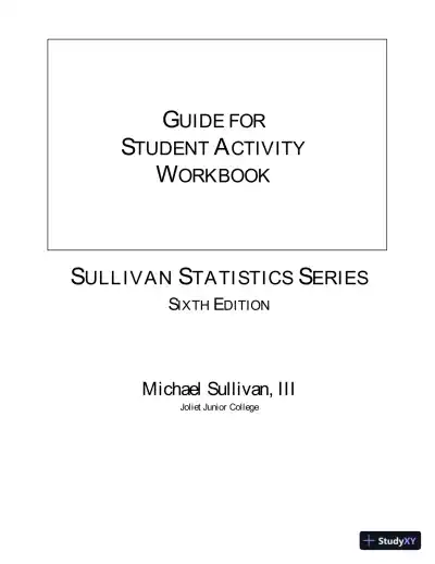 Solution Manual for Statistics: Informed Decisions Using Data, 6th Edition - Page 1 preview image