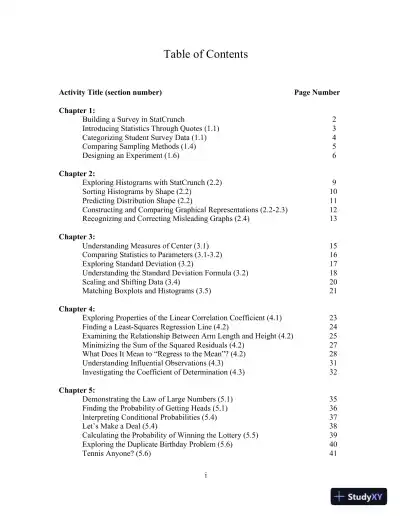 Solution Manual for Statistics: Informed Decisions Using Data, 6th Edition - Page 3 preview image