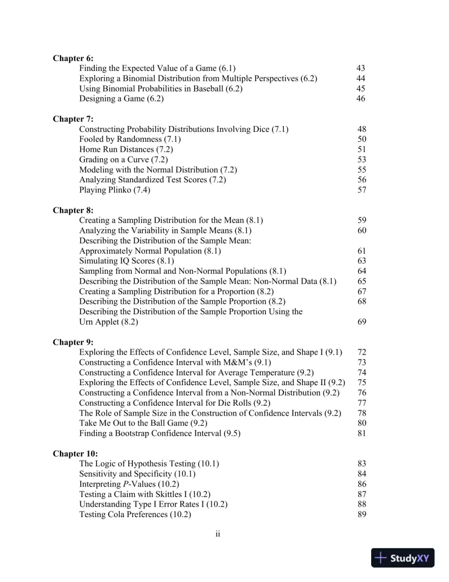 Solution Manual for Statistics: Informed Decisions Using Data, 6th Edition, page 4