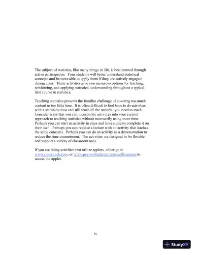 Solution Manual for Statistics: Informed Decisions Using Data, 6th Edition - Page 6 preview image