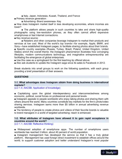 Solution Manual for International Business The New Realities, 5th Edition - Page 7 preview image