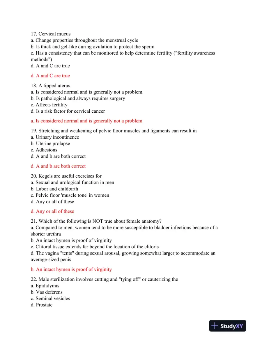 2023-2024 BIO252 Prenatal Final Exam With Answers (203 Solved Questions), page 5