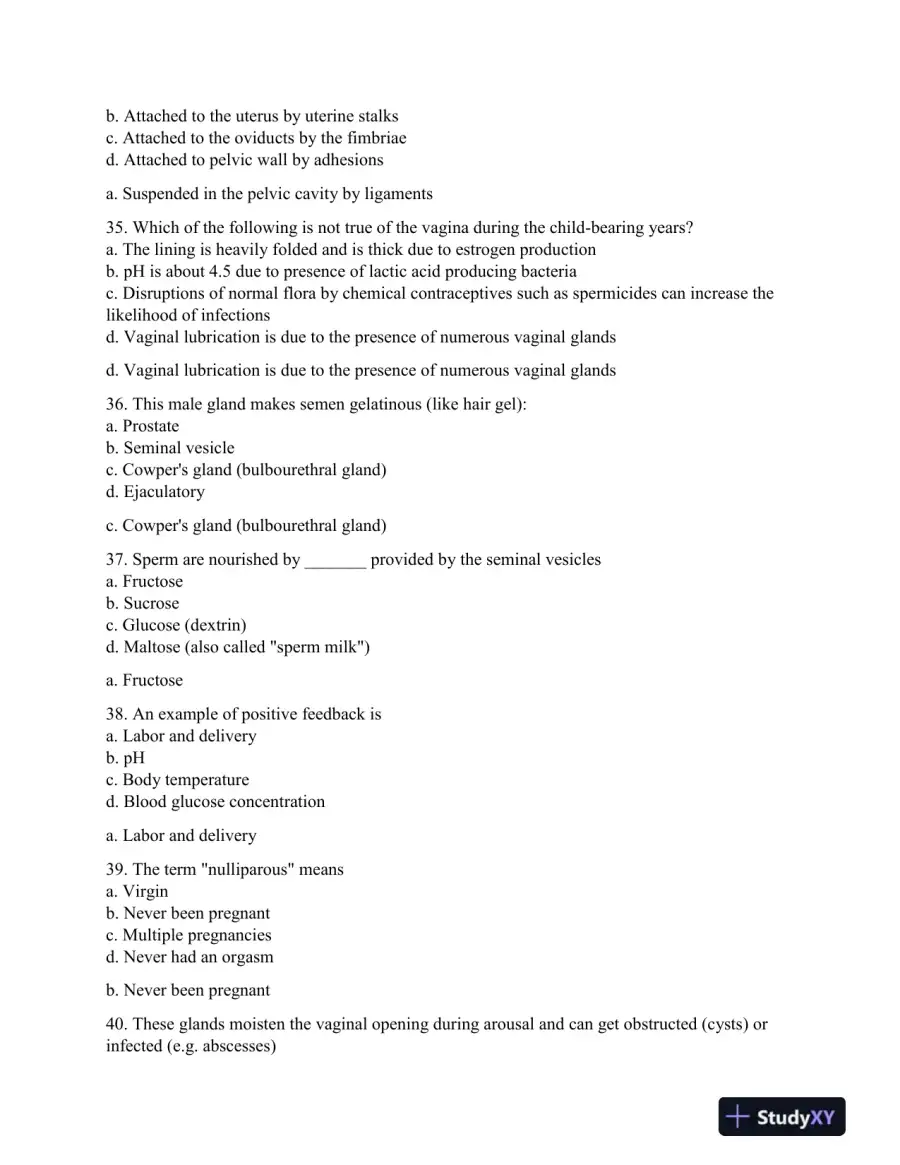2023-2024 BIO252 Prenatal Final Exam With Answers (203 Solved Questions), page 8