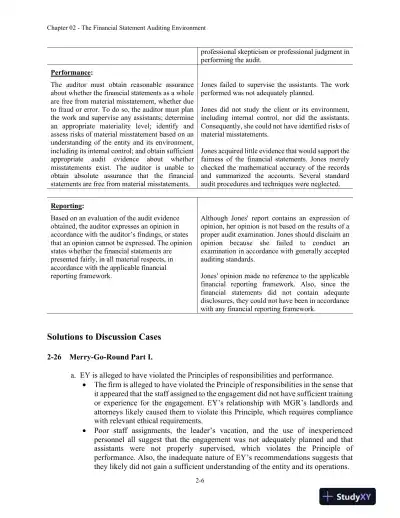 Solution Manual for Auditing and Assurance Services: A Systematic Approach, 11th Edition - Page 13 preview image