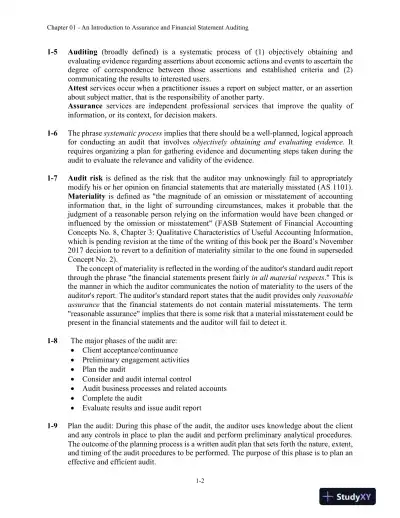 Solution Manual for Auditing and Assurance Services: A Systematic Approach, 11th Edition - Page 3 preview image