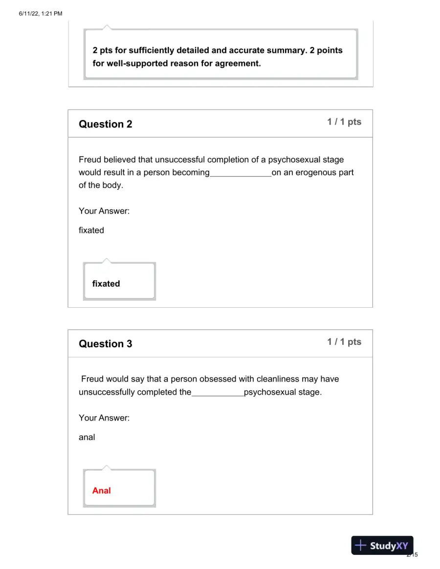 Mental Health Final Exam With Answers (27 Solved Questions), page 3
