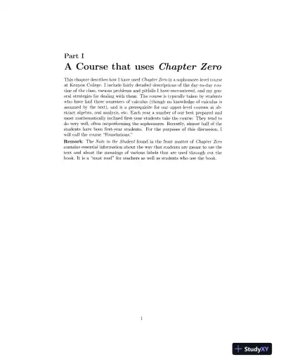 Revision Notes for Chapter Zero: Fundamental Notions of Abstract Mathematics, 2nd Edition - Page 8 preview image