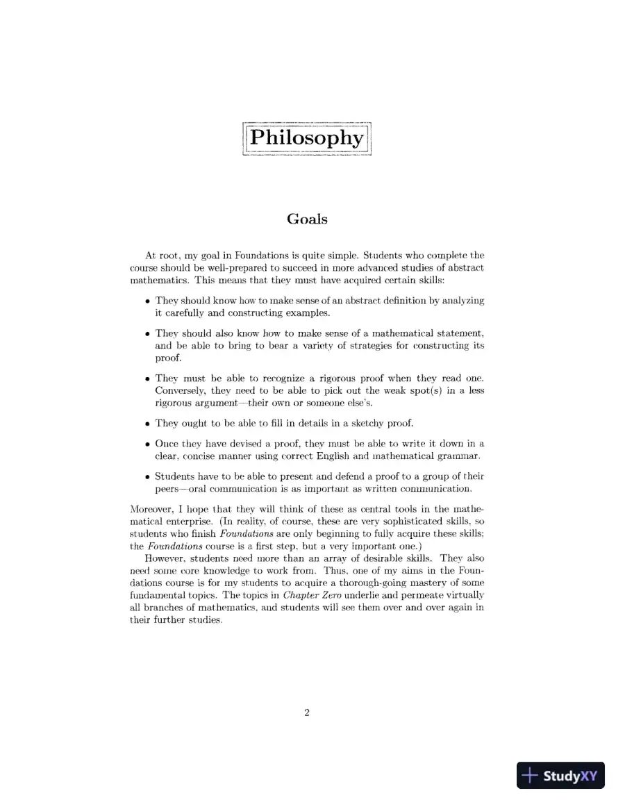 Revision Notes for Chapter Zero: Fundamental Notions of Abstract Mathematics, 2nd Edition, page 9