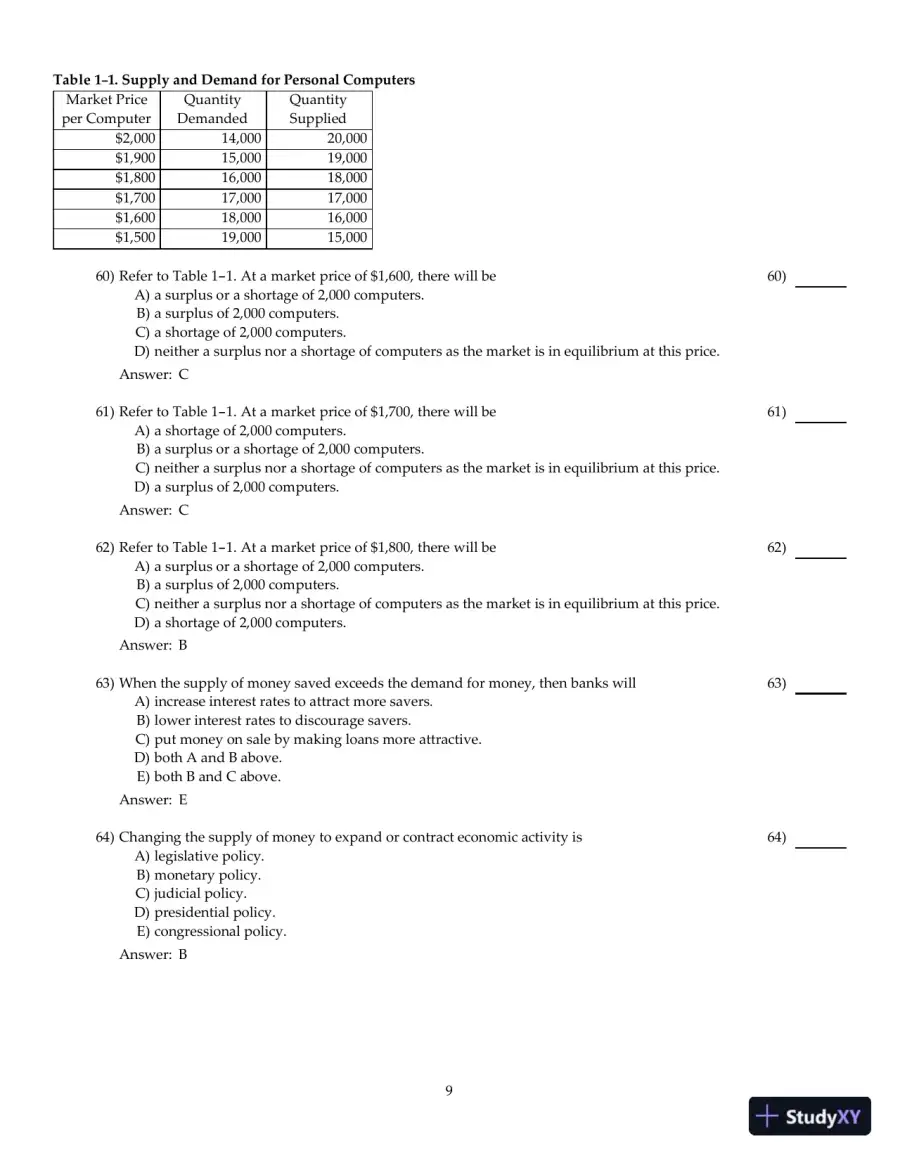 Entrepreneurial Finance, 6th Edition Test Bank, page 10