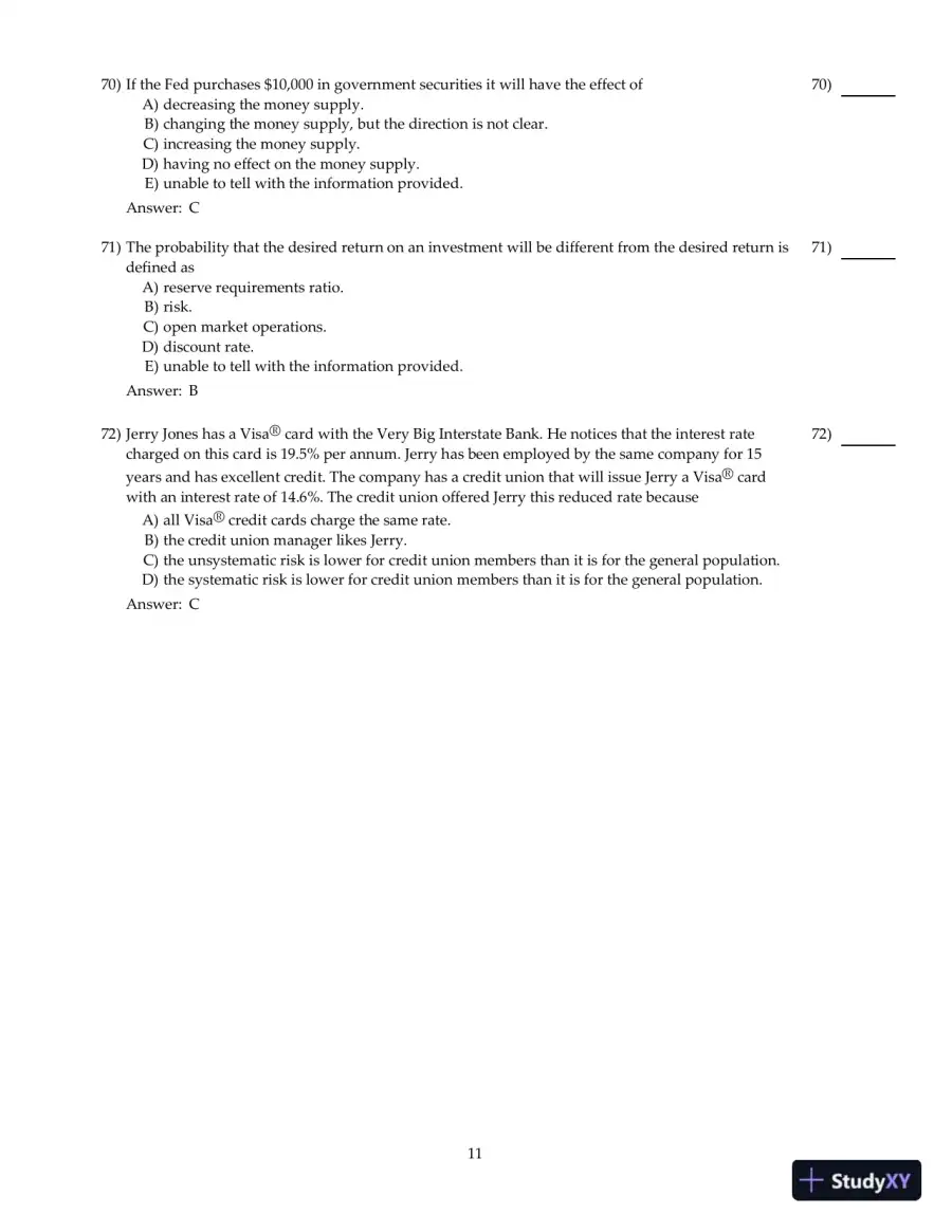 Entrepreneurial Finance, 6th Edition Test Bank, page 12