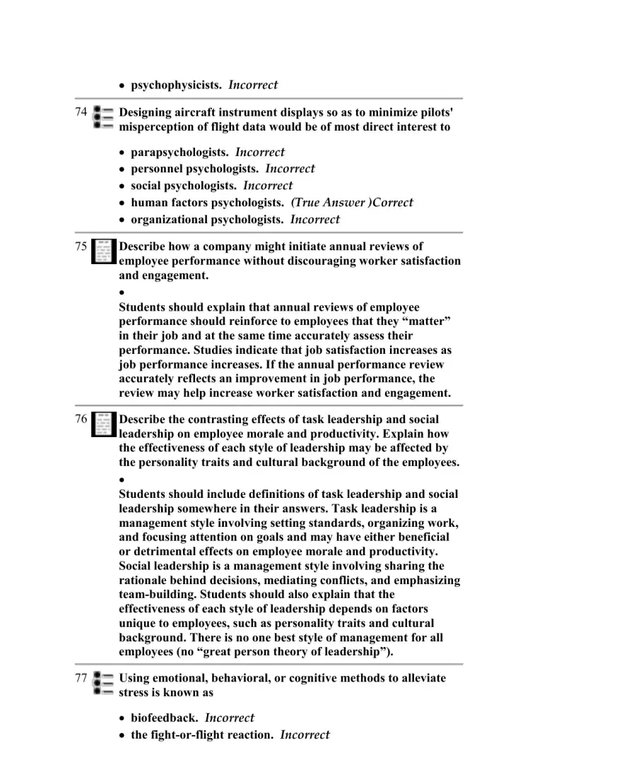 Test Bank For Myers' Psychology for AP, 1st Edition, page 19