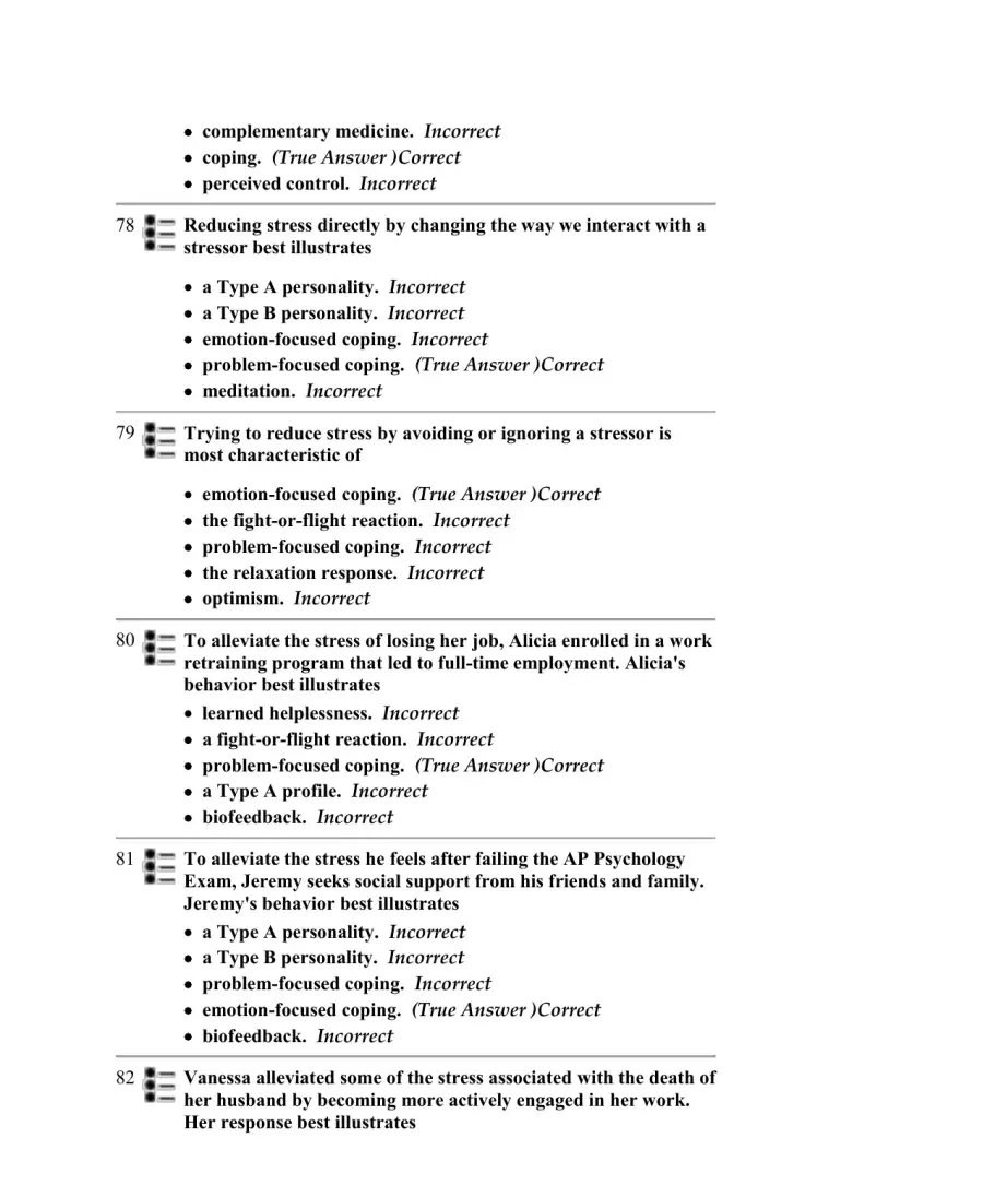 Test Bank For Myers' Psychology for AP, 1st Edition, page 20