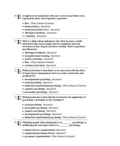 Test Bank For Myers' Psychology for AP, 1st Edition - Page 4 preview image