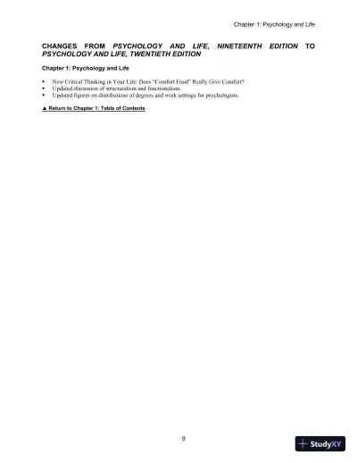 Lecture Notes For Psychology And Life, 20th Edition - Page 10 preview image